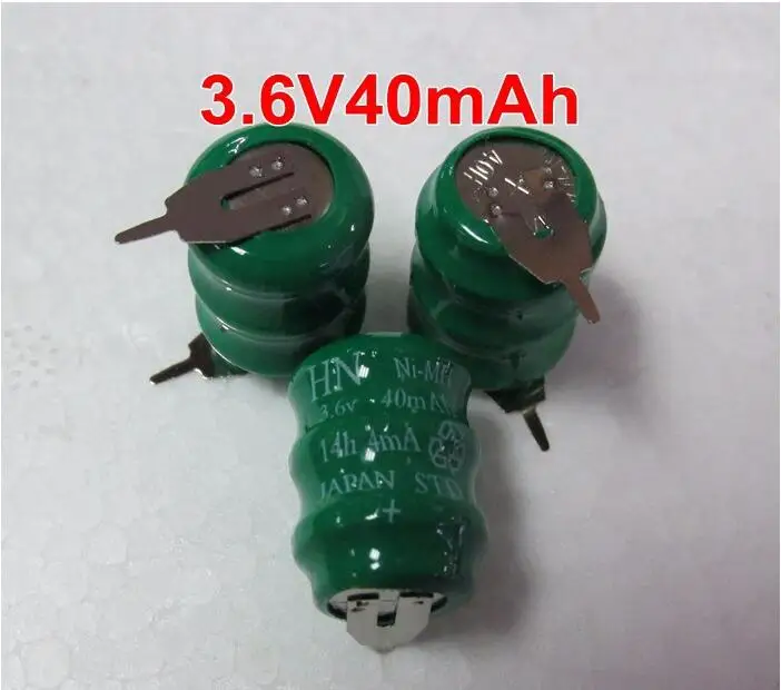

MasterFire 50PCS/LOT Brand New 3.6V 40mAh Ni-MH battery data backup battery memory cell PLC industrial NiMH batteries