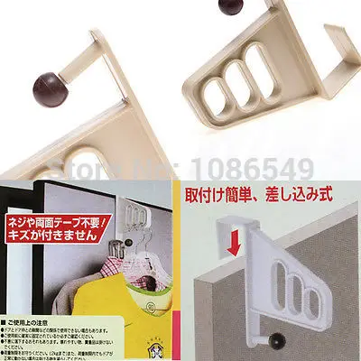 

Home Over Door Clothes Coat Bag Towels Storage Hanger Hooks Bathroom Kitchen P