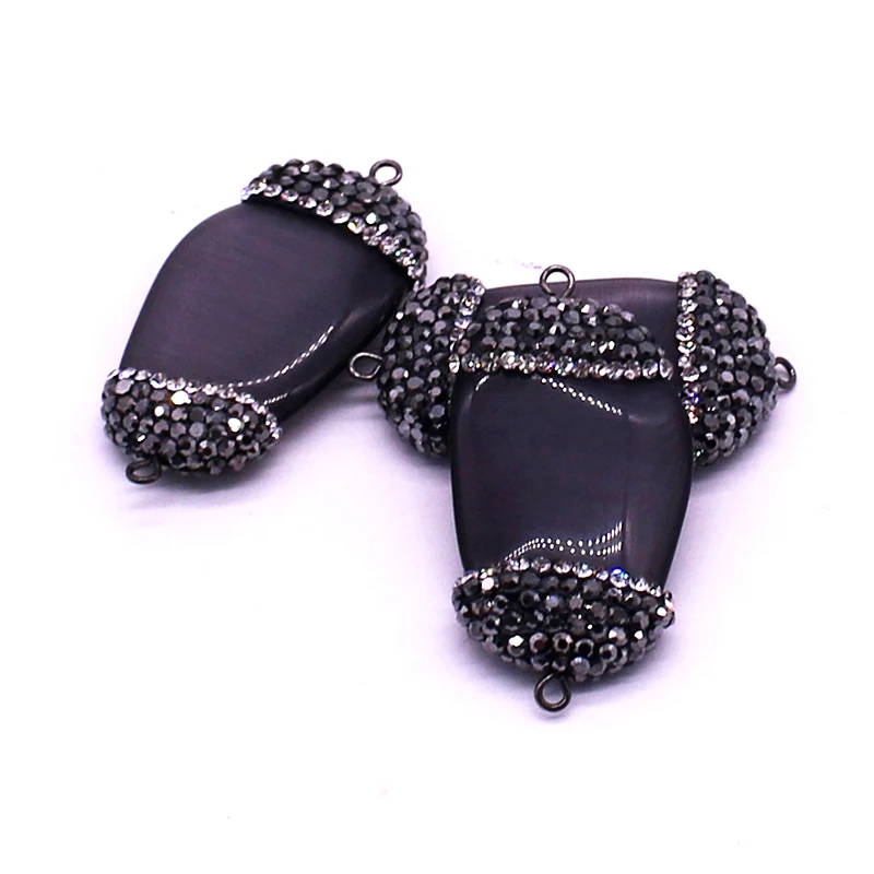

Fashion Natural Stone high-grade black Rhinestone Crystal Pendant Bracelet DAY Accessories Simple Handmade ladies Jewelry