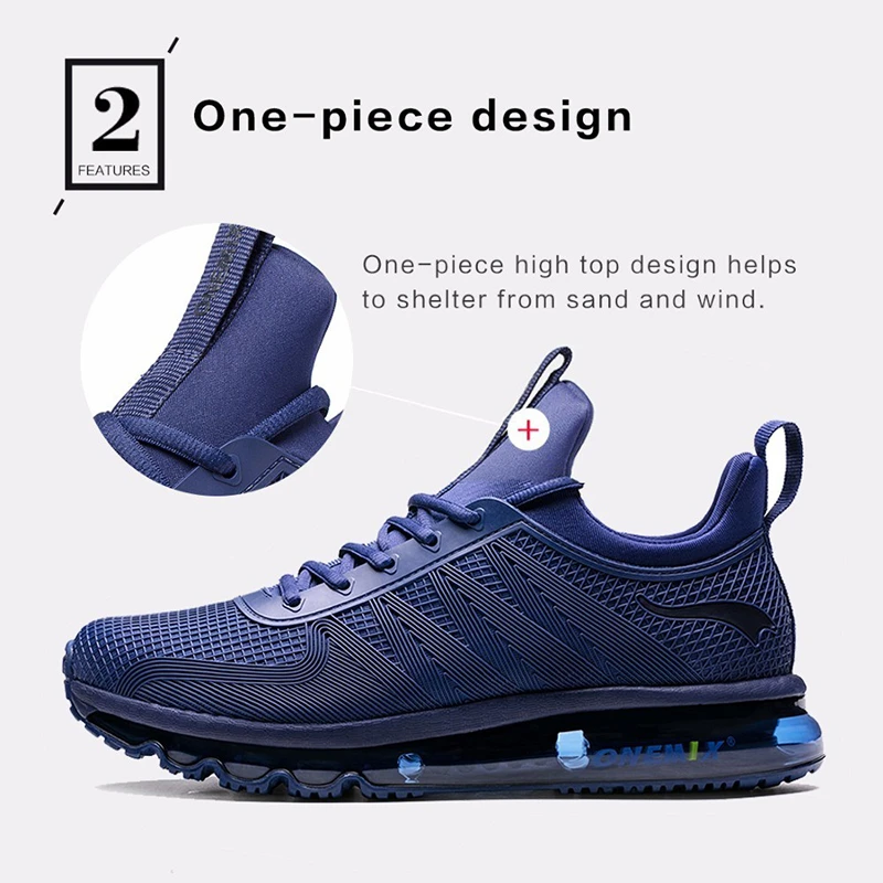 ONEMIX Men's Trainers Air Cushion Running Shoes Safety Athletic Sneakers Casual Sports Shoes for Outdoor Walking Training