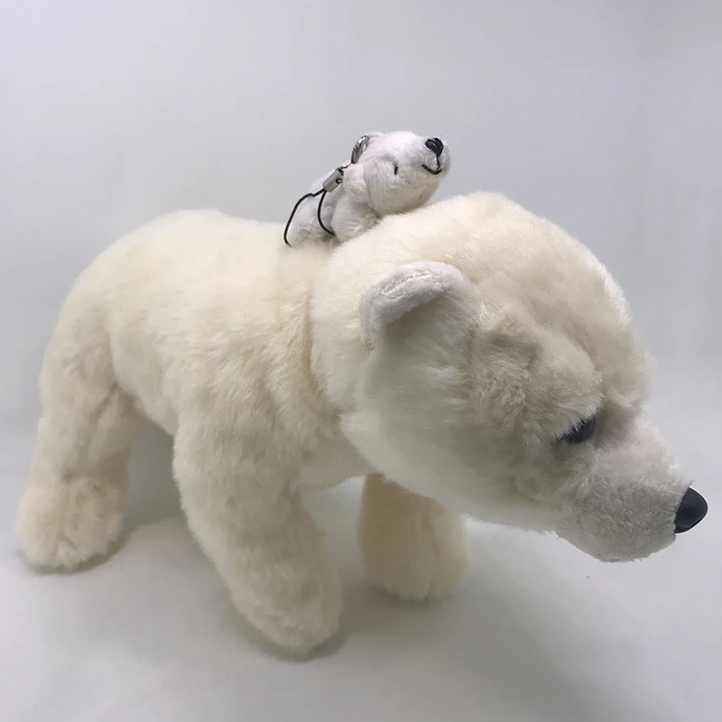 Оригинальная модель белого медведя плюшевая игрушка в виде животного кукла