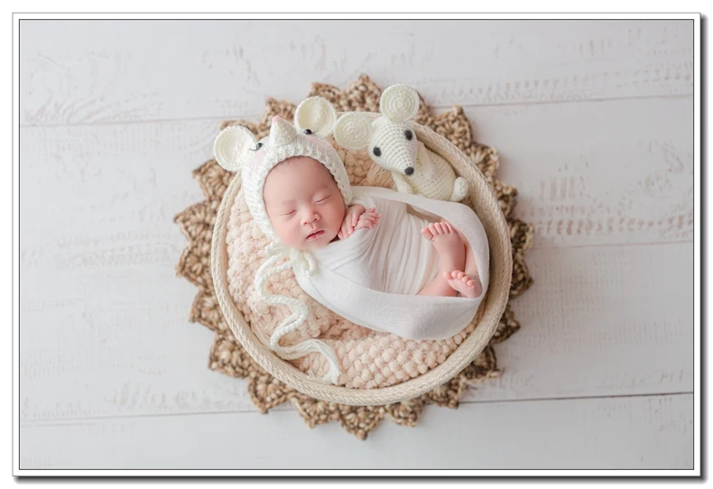 Neonatal photography props baby photo clothing photo studio photography theme set 2020 mouse frame