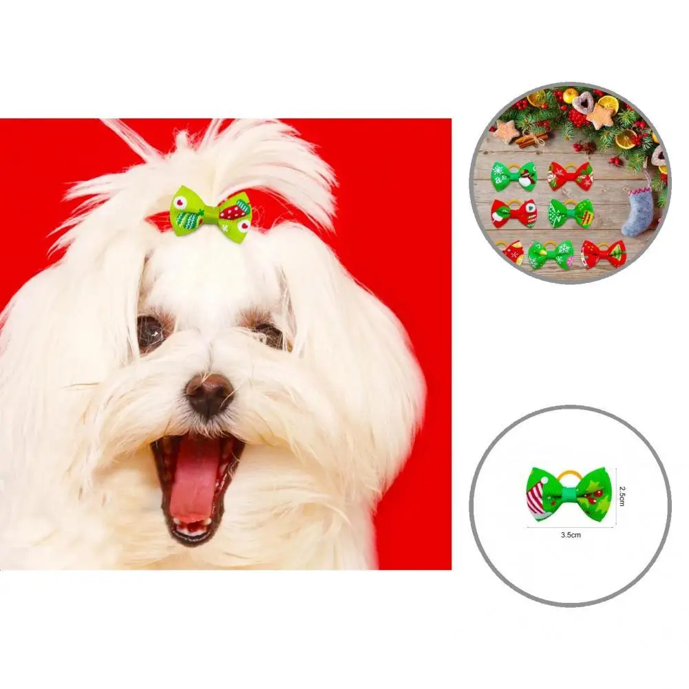 

10 шт., резинки для волос для домашних животных