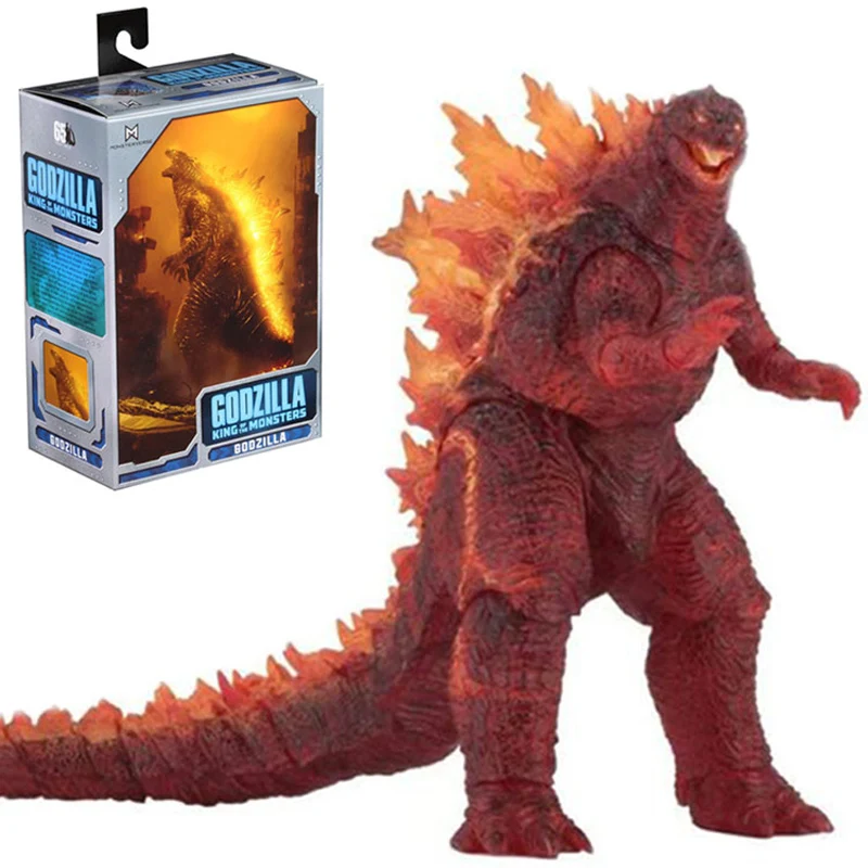 

BANDAI Model NECA 2019 Film Version Burning Godzilla Monster Dinosaur Movable Model Action Toy Figures Gifts for Children