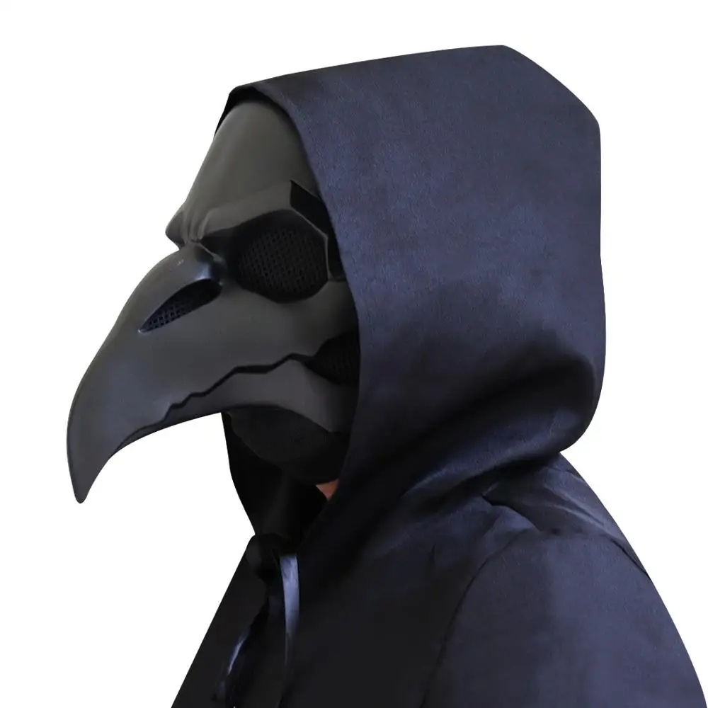 

PVC Plague Doctor Mask Halloween Masque Horror Cosplay Steam Punks Beak Mask Carnival Party Steampunk Devil Masquerade Prop