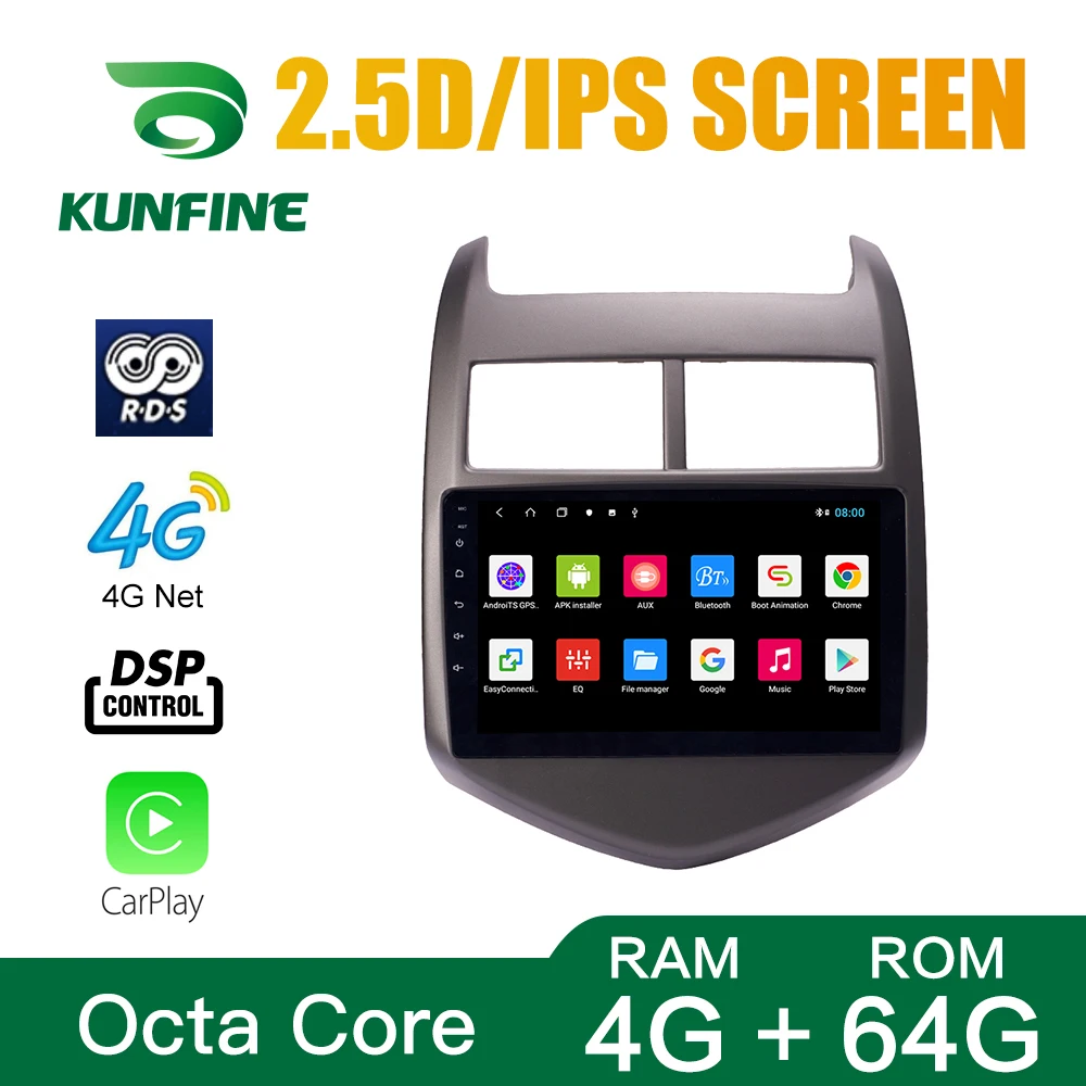 Octa Core 1024*600 Android 10 0 автомобильный DVD GPS-навигатор плеер Deckless стерео для Chevrolet AVEO