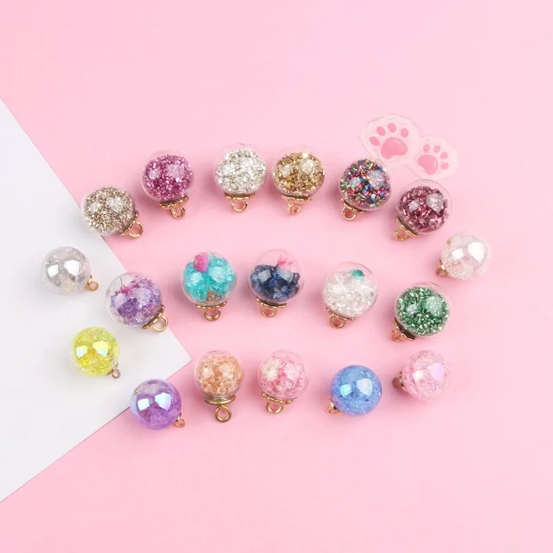 Dreamy цветные акриловые бусины стеклянный шар брелок кольцо кулон ручной работы DIY