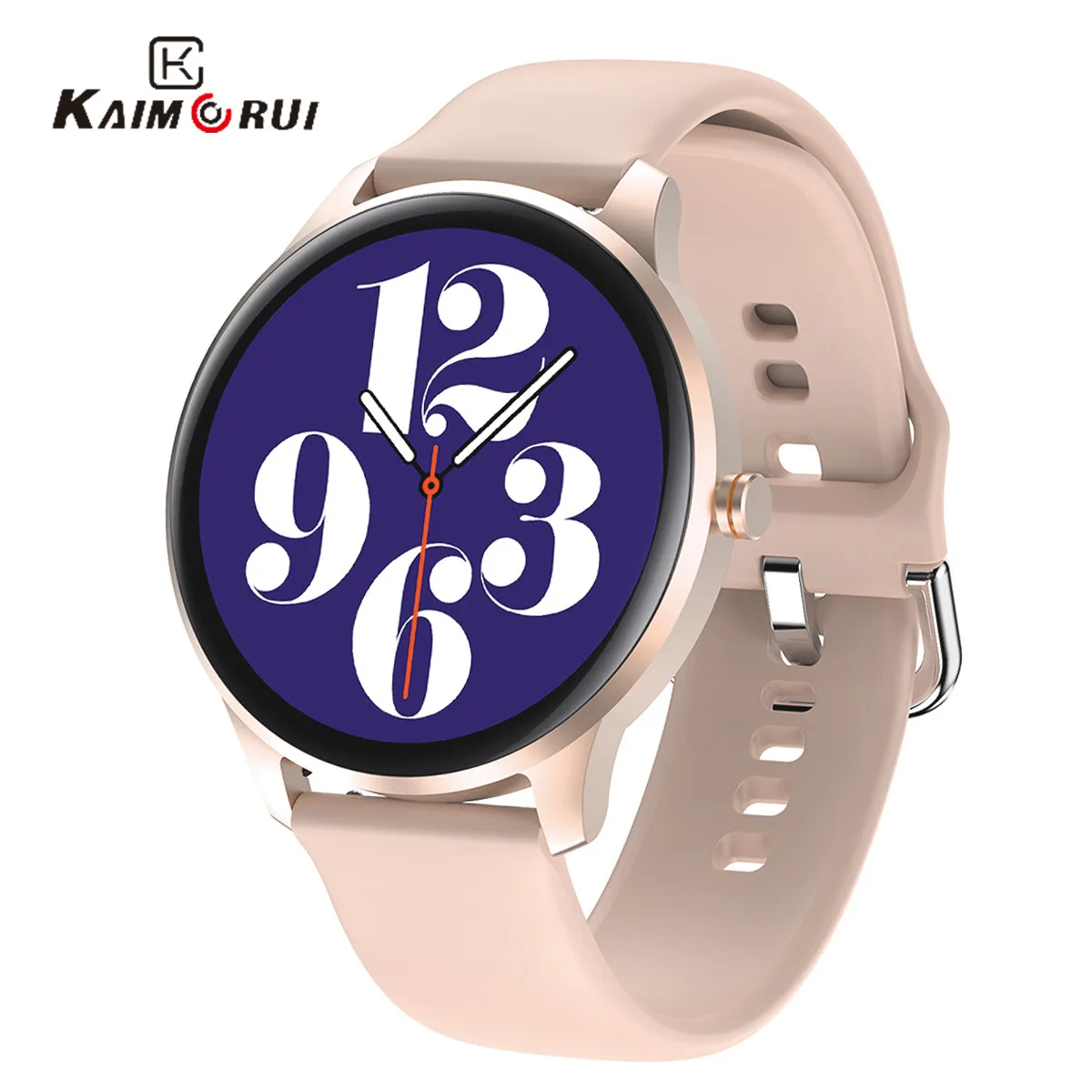 

Kaimorui Smart Watch Men Women, Heart Rate Monitor Smartwatch For Android and iOS Phones ,Full Touch Activity Tracker,Pink