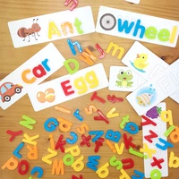 3d letter card number baby child early education magnetic toy color letter whiteboard teaching refrigerator magnet learning