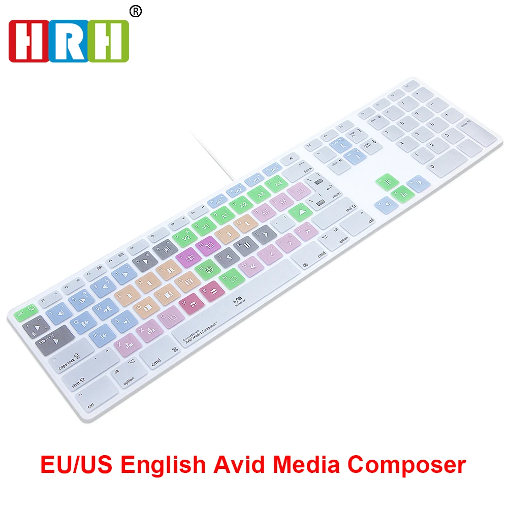 Чехол для клавиатуры HRH Avid Media player Hotkey Обложка Apple с цифровым стандартом USB Для iMac G6