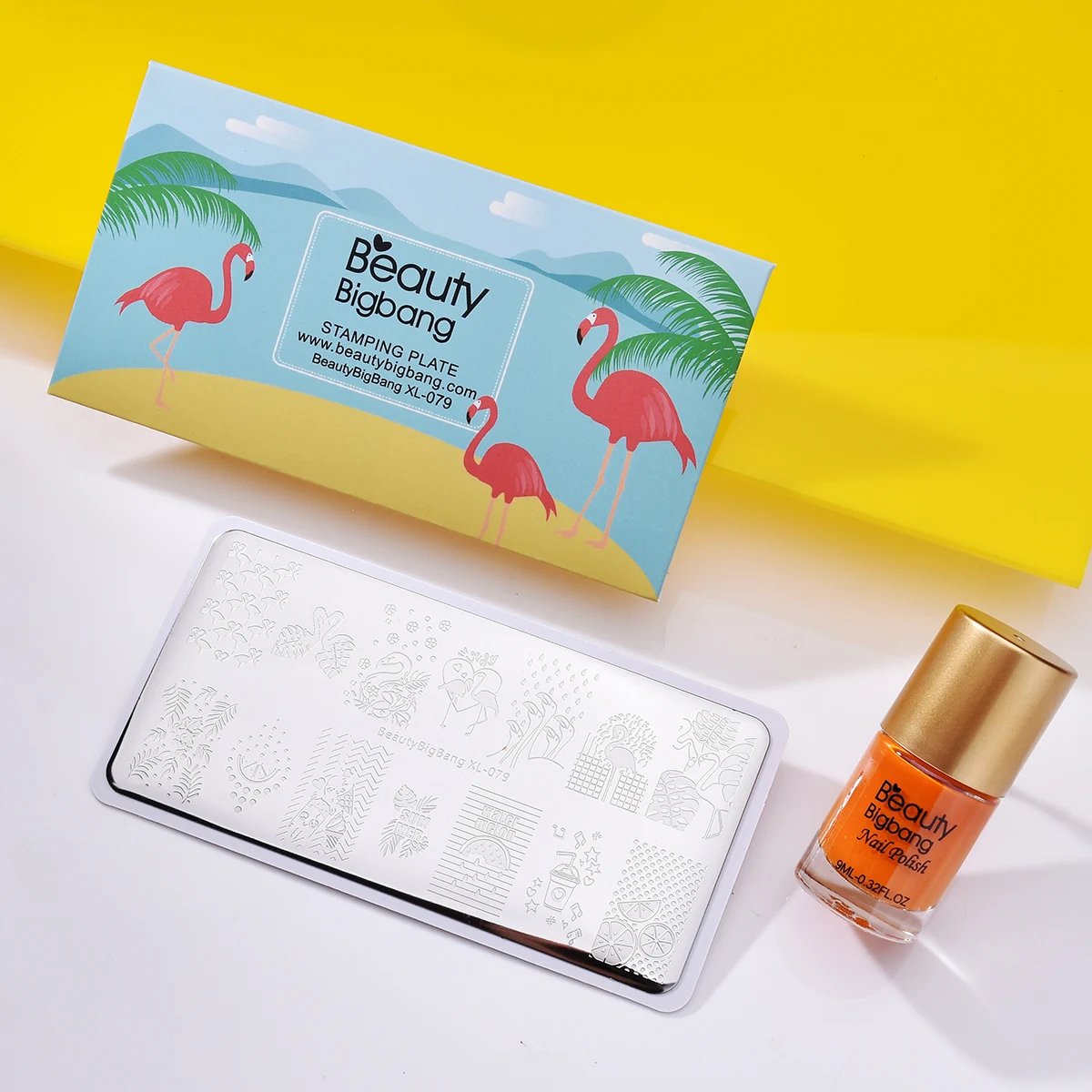 Новинка штамповочные пластины Beautybigbang с изображением лебедя и сердца пластина