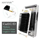 11-22 мм легко растушевать ресницы для наращивания Авто цветение быстро растущий объем Мега ресницы цветок расклешенные ресницы