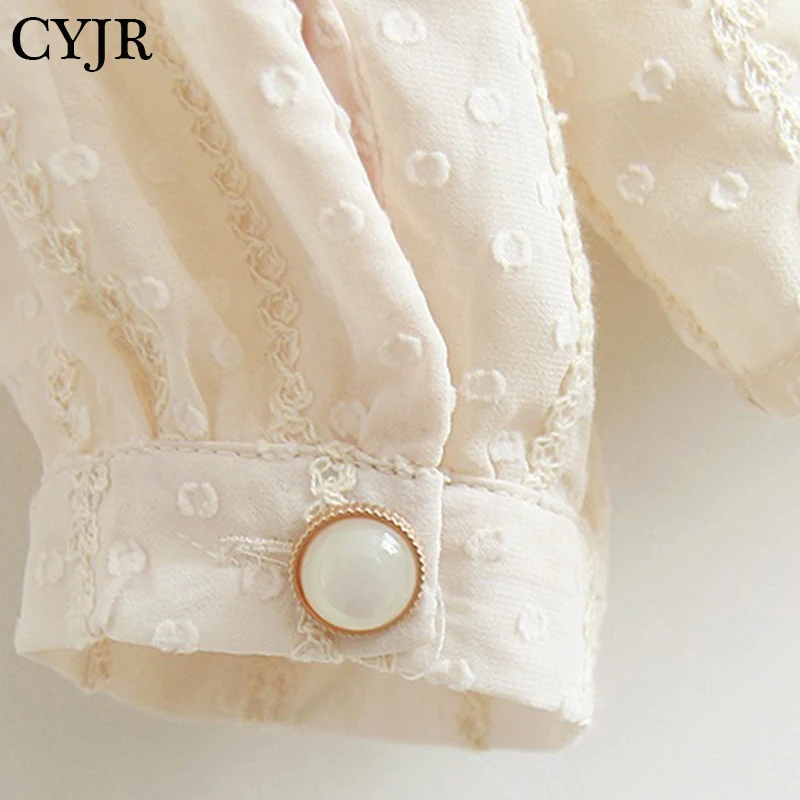 

Spring Autumn Western Style Doll Collar Fairy Chiffon Blouse Long Sleeve Office Women Clothing Blusas Women Ladies Shirt