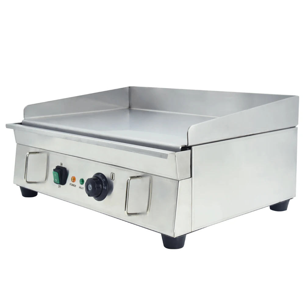220V 3KW Electric Griddle Countertop Grill Adjustable Flat Top Thermostatic Control Stainless Steel for Kitchen BBQ | Бытовая техника