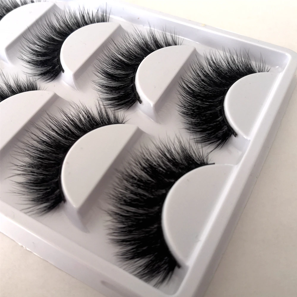 3D False mink eyelashes Long Thick Natural Individual Fake Eyelashes Extension Glue For Professional Set | Красота и здоровье