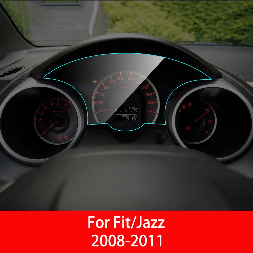 For Fit 08-11 Автомобильная приборная панель Защитная пленка для Honda Fit Jazz интерьерная приборная панель мембрана Защитная пленка из ТПУ автомобильные аксессуары - Название цвета: For Fit 08-11