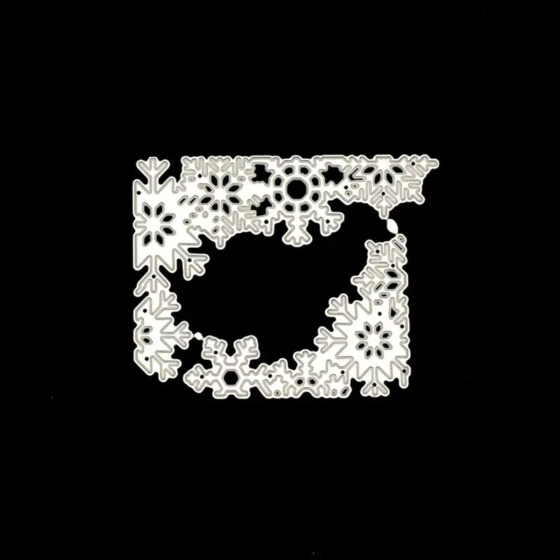 Снежинка границы металла Вырубные штампы Трафаретный Скрапбукинг DIY штамп для