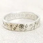 Готическое Винтажное кольцо с искусственной резьбой для пар, вы принадлеете к кольцу с дикими цветами, одуванчиком, модное ювелирное изделие, подарок для девушки