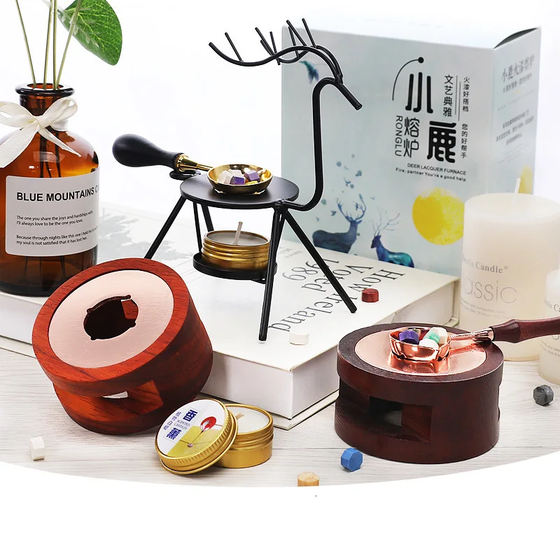 Теплее восковые палочки плавильный клей печь Инструмент штамп воск уплотнение