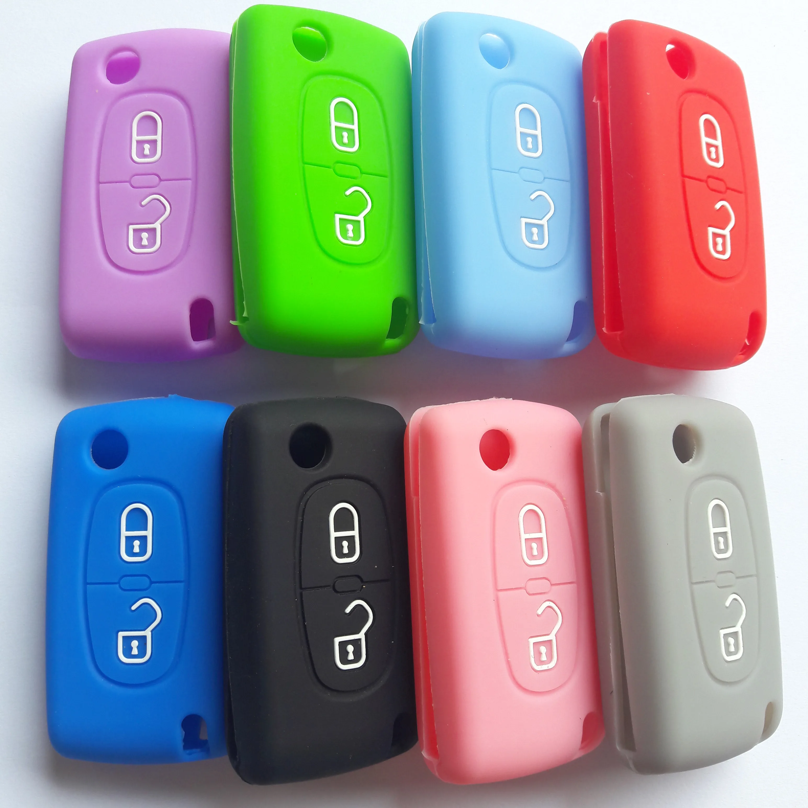 Чехол для дистанционного ключа с 2 кнопками силиконовый держатель CITROEN C2 C3 C4 C5