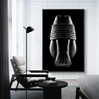 Картина черно-белая с обнаженной веревкой, сексуальная женская Картина на холсте, модная Настенная картина с обнаженной девушкой для гостиной, спальни, домашнего декора