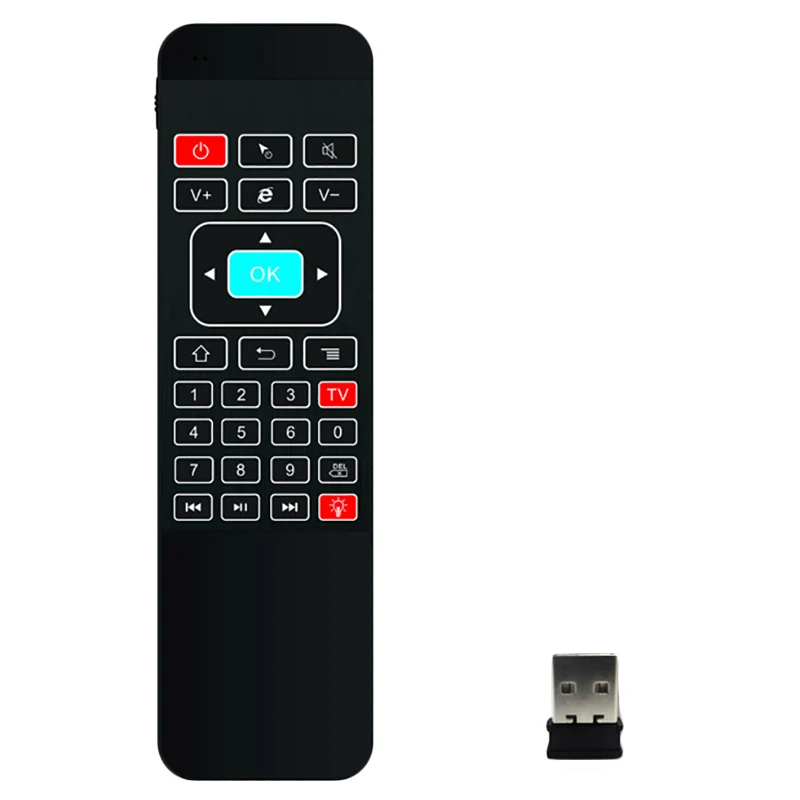 IG 2.4Ghz Air Mouse с подсветкой беспроводная клавиатура соматосенсорное обучение ИК