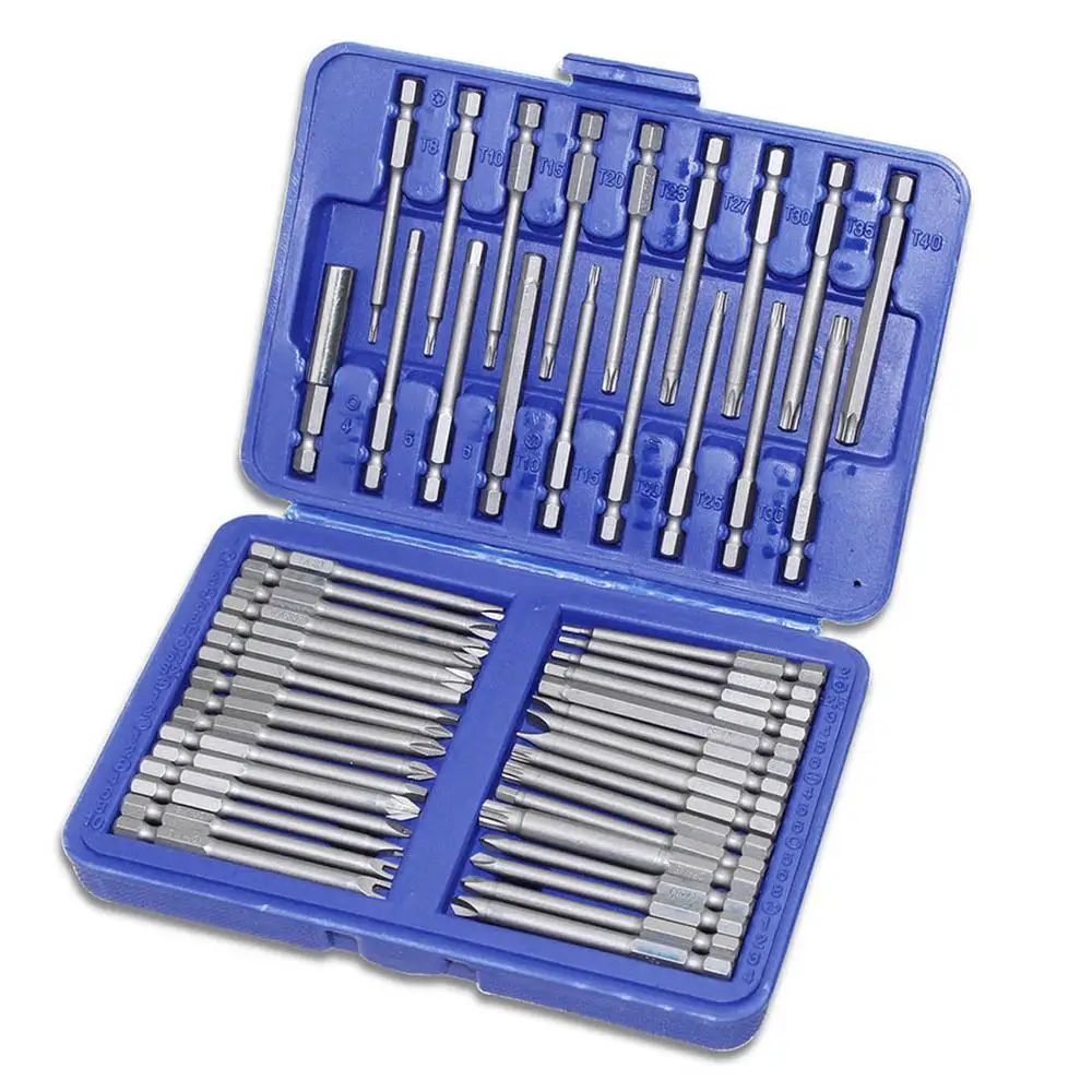 

Screwdriver Set 50pcs 75mm Extra Long Hex Torx Alloy Steel Security Long Screwdriver Bits For Hand Tools Ratchet Screwdriver Bit