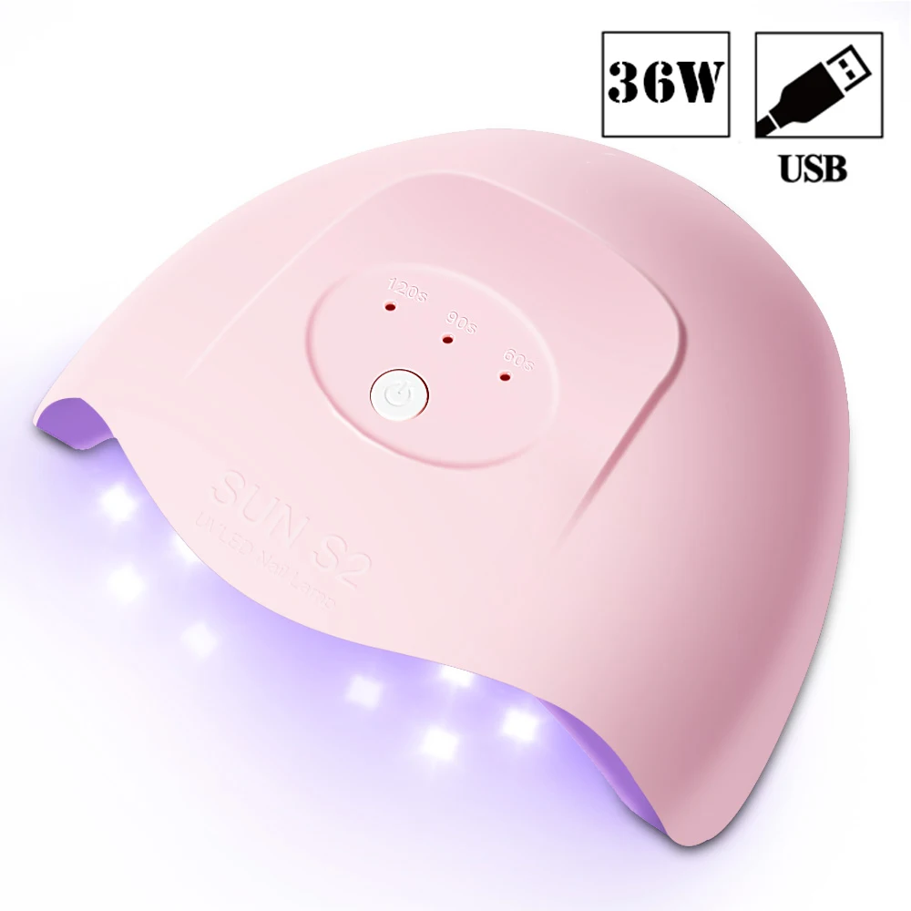 

Sun S2 36W Nail Dryer LED UV Lamp for Manicure 12 Leds Nail Dryer Lamp Fast Curing Speed Gel Polish Lamp 60s 90s 120s Timer