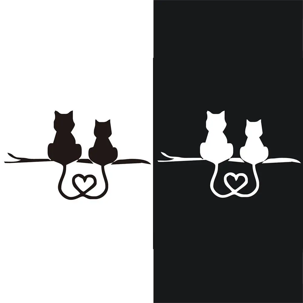 Автомобильная наклейка виниловая графика 3D милая в виде кота для