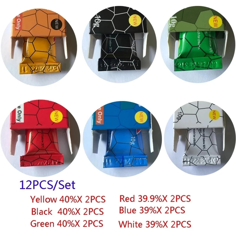 

12Pcs/set Variety Tattoo Care Cream Befor for Operation Piercing Semi Permanent Makeup Eyebrow Lip Body tktx Tattoo Cream 10G