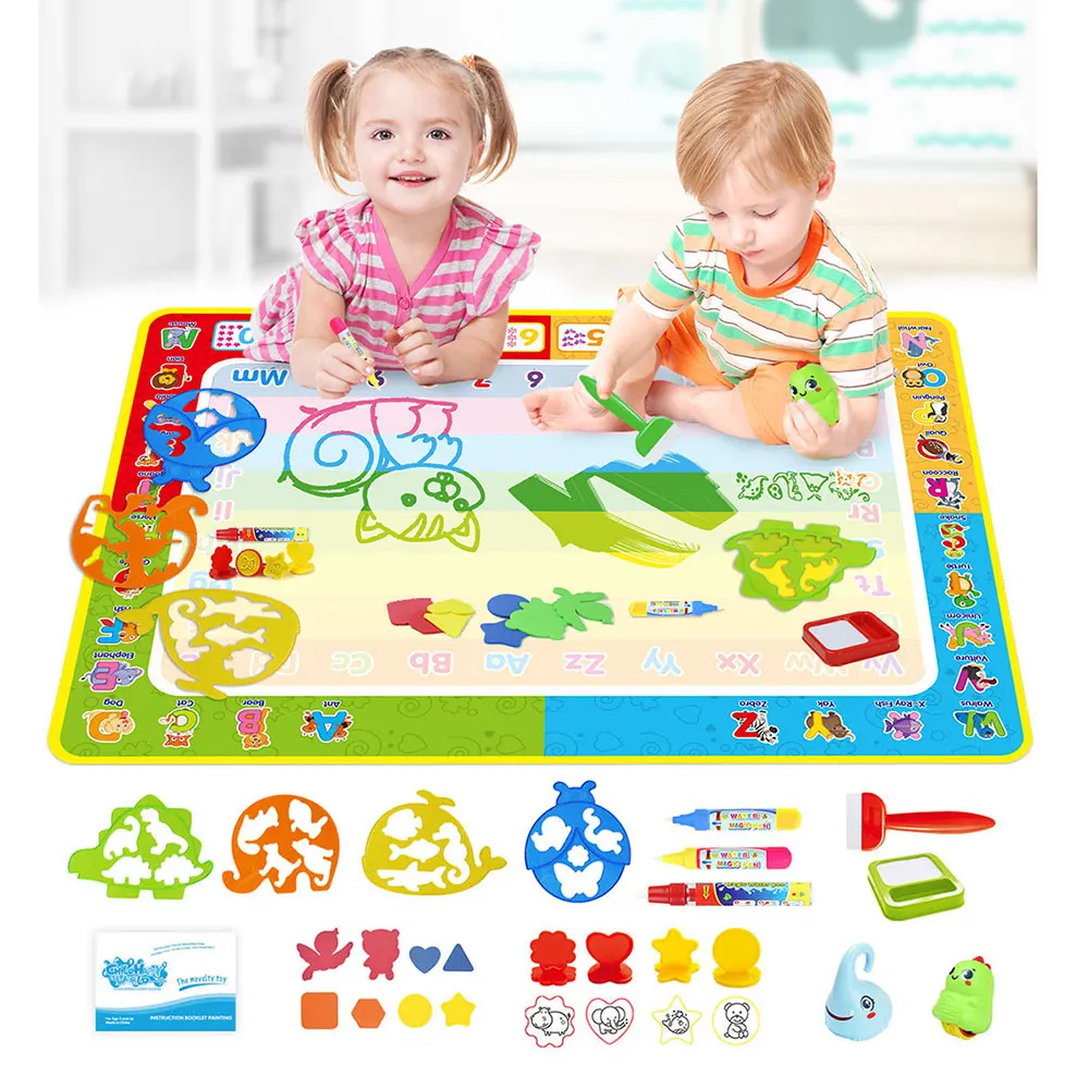 Детские платья с большими Размеры коврик для рисования водой Волшебное перо