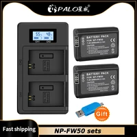 battery for sony np fw50 np fw50 camera battery lcd usb dual charger for sony alpha a6500 a6300 a6000 a5000 a3000 nex 3 a7r