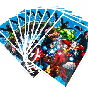 10pcs/set The Avengers Theme Gifts Bags Happy Birthday Party Decoration Boys Loot Candy Shopping Bag