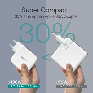 choetech 100w fast charging gan dual usb type c charger for macbook air ipad iphone 12 pro samsung huawei asus wall charger free global shipping