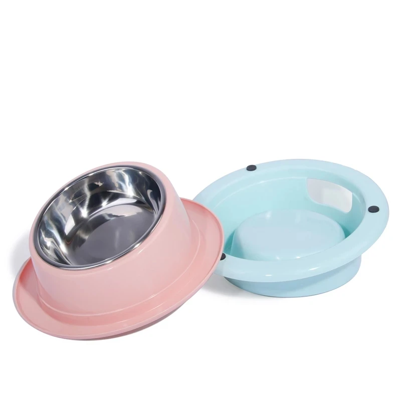 

Собачья из нержавеющей стали безопасная Нетоксичная миска для пищевых продуктов, миска для кормления кошек малого и среднего размера, прот...