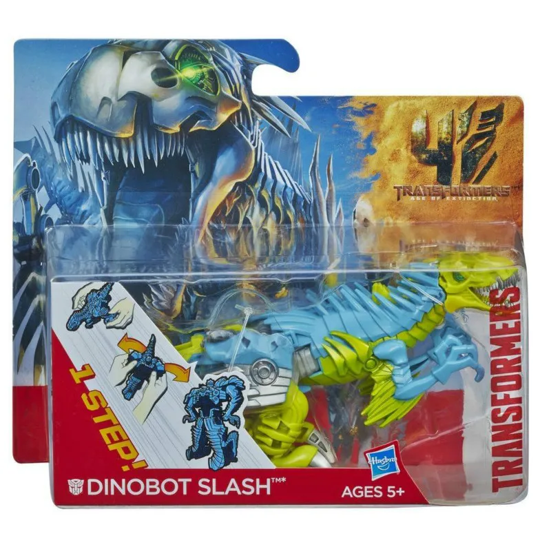 

NEW Hasbro Transformers Age of Extinction Dinobot Slash One-Step Changer 12cmPVC Action & Toy Figures A7068