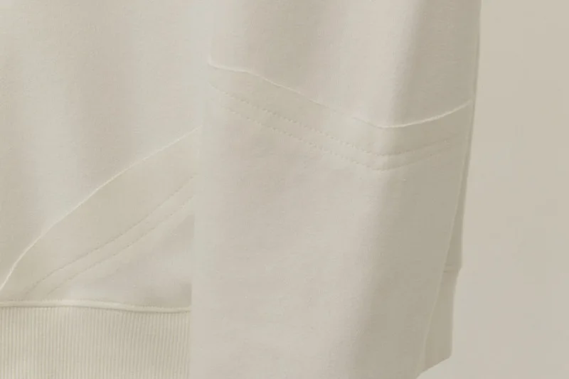 

New ADER ERROR Sewing Round Neck Stitching Gray And White Loose Hoodie