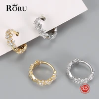 hot sale 925 sterling silver earring gold color small circle hoop earrings for women birthday simple noble jewelry gift no 8