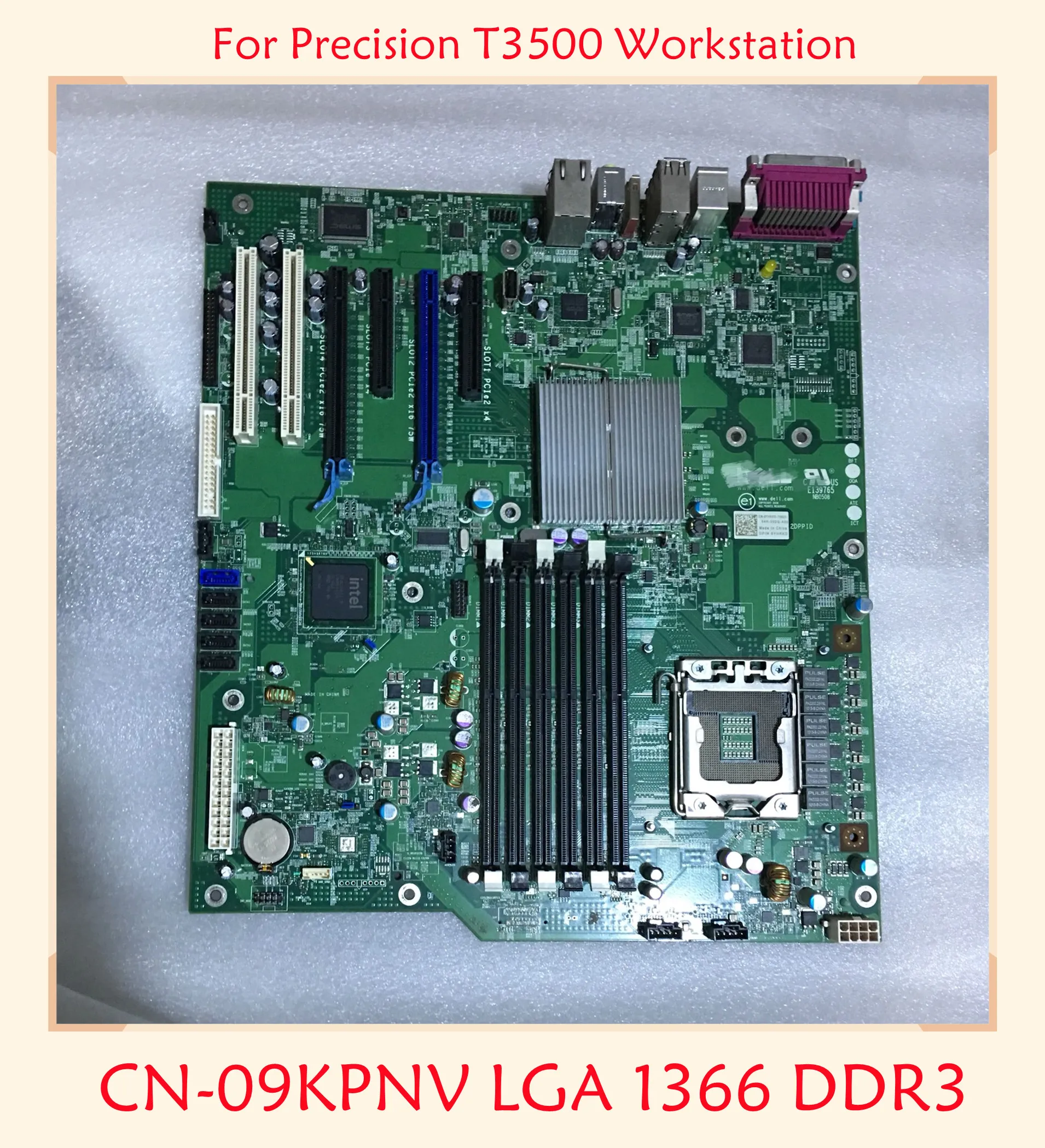 GZ855 для DELL Precision T3500 материнская плата рабочей станции CN 09KPNV 9KPNV LGA 1366
