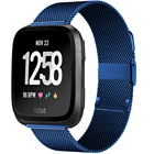 Ремешок с магнитной петлей для Fitbit VersaVersa 2versa Lite, ремешок из нержавеющей стали, ремешок для браслета, аксессуары для умных часов