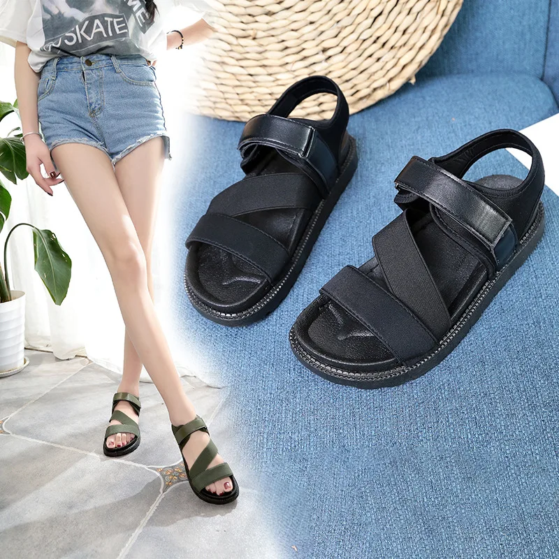 

2020 fashion Women summer ladies Sandals flat Shoe woman chunky sandals Summer Shoes Flip Flop Chaussures Femme Platform Sandals
