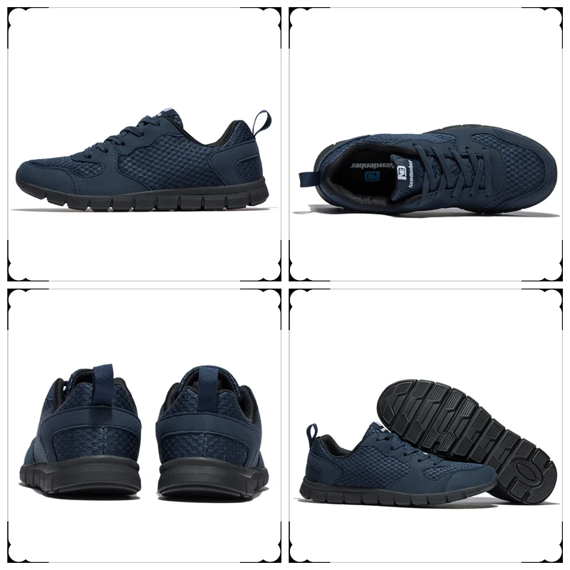Кроссовки мужские дышащие со шнуровкой на плоской подошве | Обувь