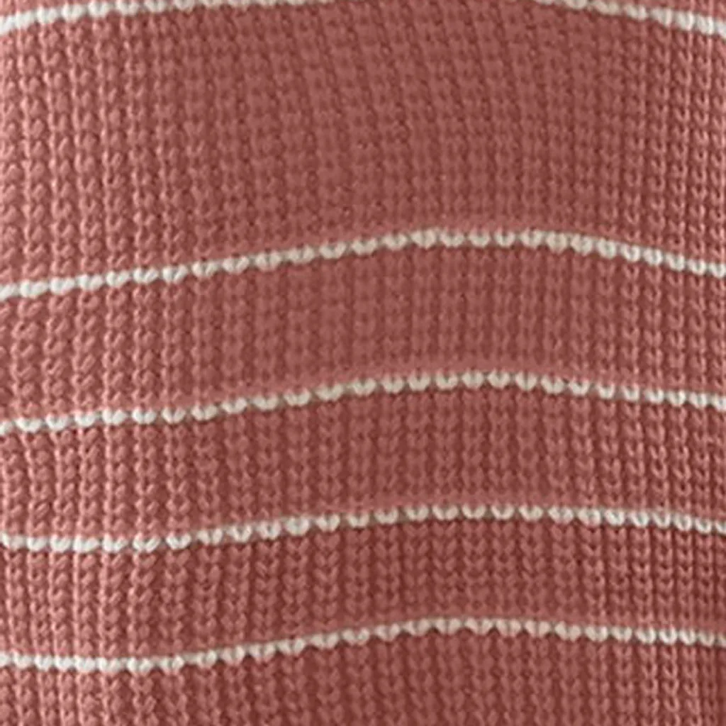 

Striped Autumn Winter Knitted Women's Sweater New Loose Casual Fashion Tops Korean Style Knitting Ladies V-neck Sweaters