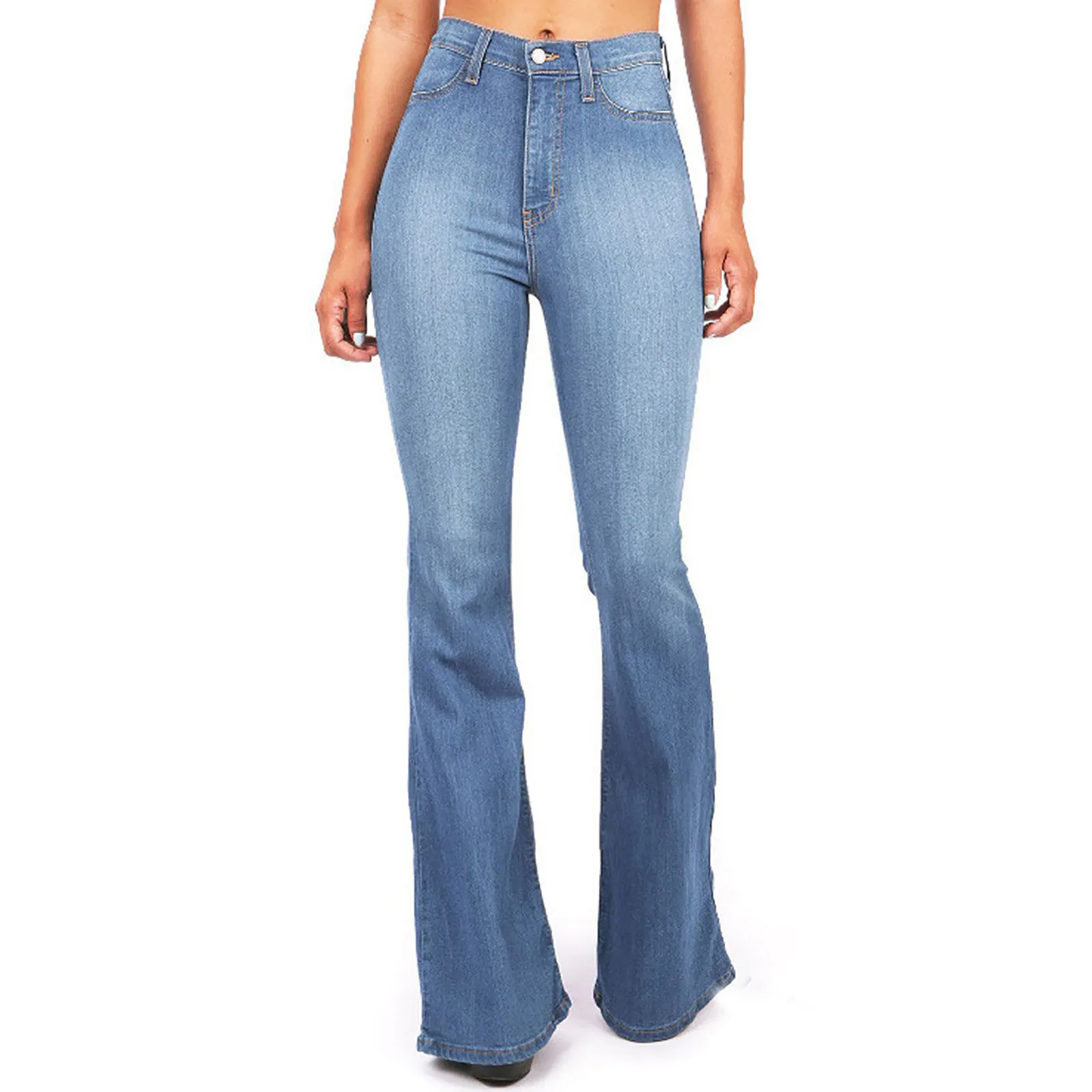 

Woman Jeans High Waist Clothes Wide Leg Denim Clothing Blue Streetwear Vintage Quality 2021 Fashion Harajuku Straight Pants