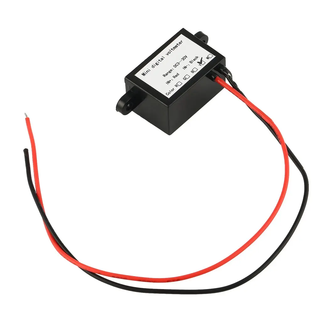 DC 3 V 30 2 провода светодиодный цифровой Дисплей Панель вольтметр Электрический