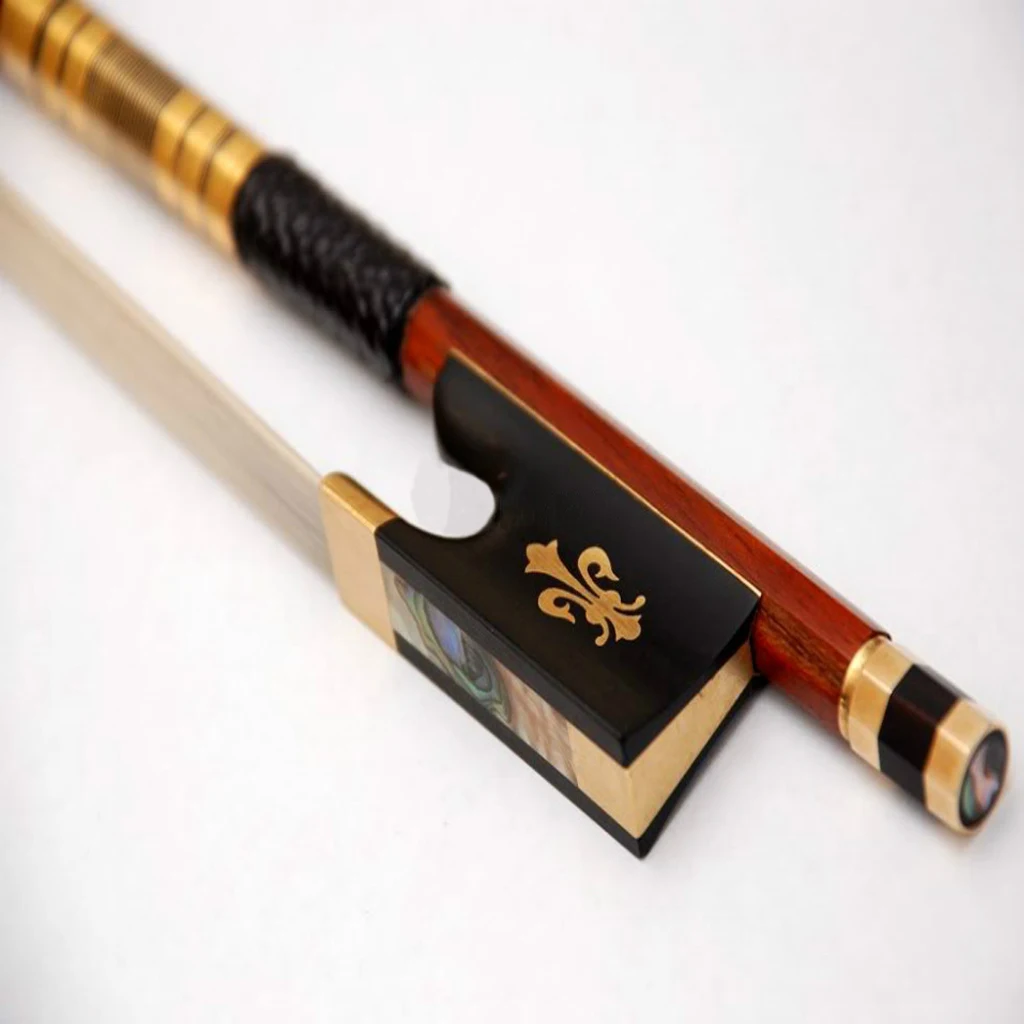 Бесплатная доставка 4/4 высокое качество Pernambuco Круглый бант для скрипки с твердым