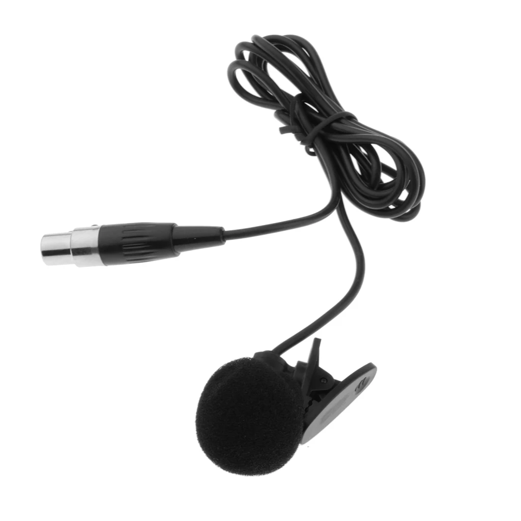 XLR 3 Pin Microphone Condenser Tie Clip For Wireless BodyPack Transmitter | Спорт и развлечения