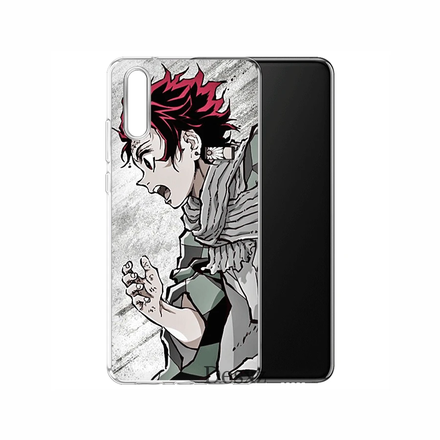 Мобильный телефон чехол для Huawei Mate 30 10 20 Pro Lite Y6 Y7 Y9 Nova 2i 3i 5i 2 3 4 аниме Demon Slayer Kimetsu No