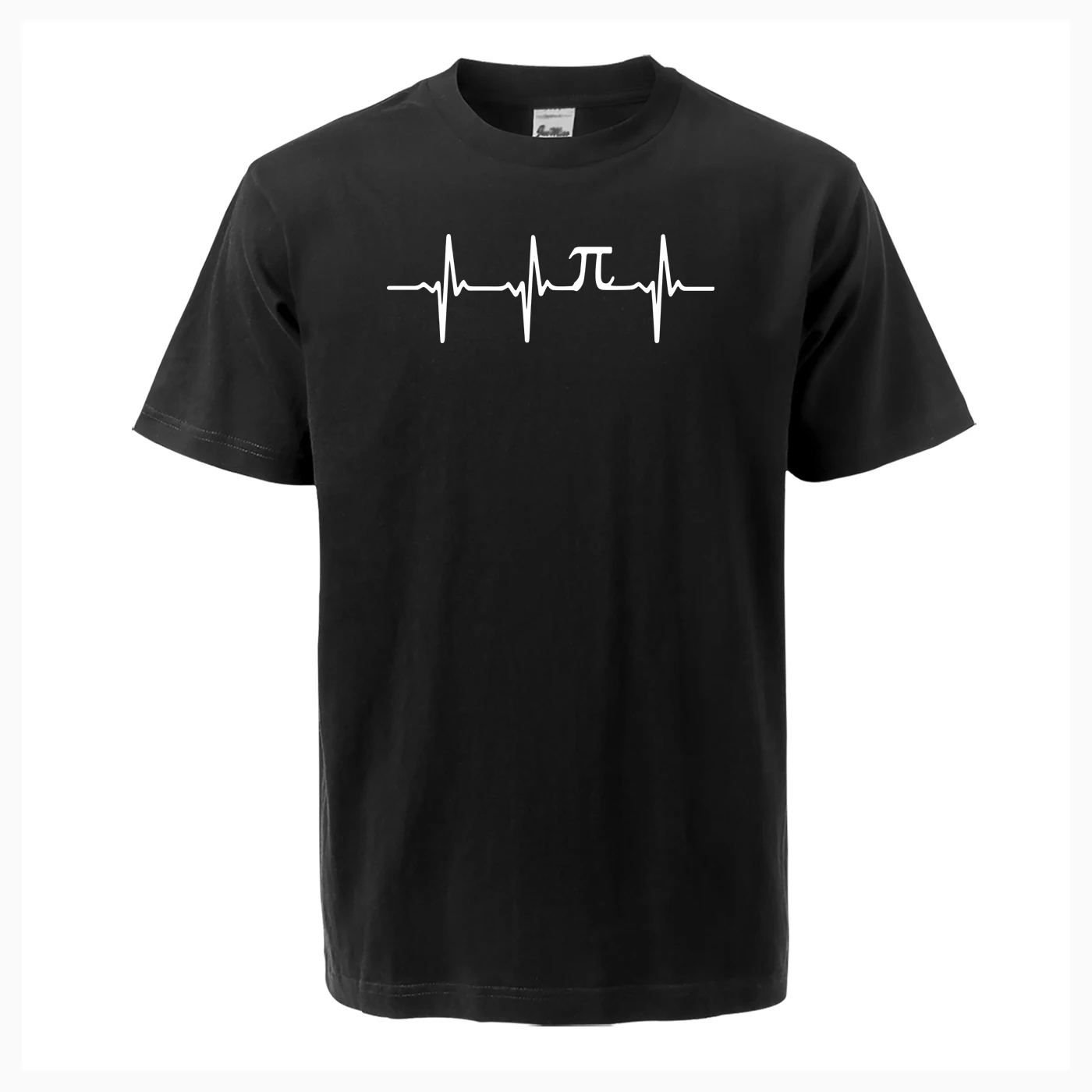 Забавная футболка Pi Heartbeat, футболки с математическим принтом, хлопковые повседневные футболки с коротким рукавом и круглым вырезом размера плюс, модная одежда для фитнеса в стиле хип-хоп, уличная одежда