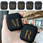 Чехлы для наушников Apple Airpods 2 1 поколения, матовый чехол с надписью, Беспроводная зарядка Bluetooth